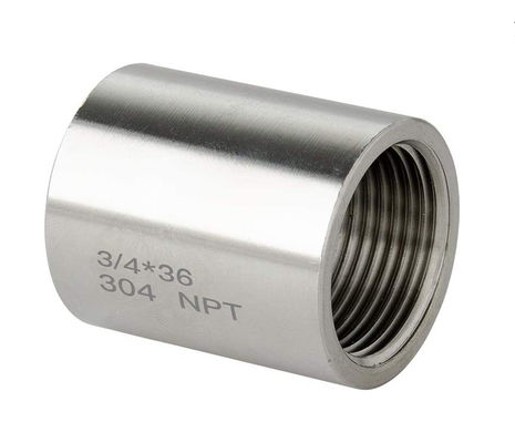 Acero inoxidável 304 acoplamento de tubos de acoplamento 3/4 "x 3/4" Adaptador de conector de acoplador feminino