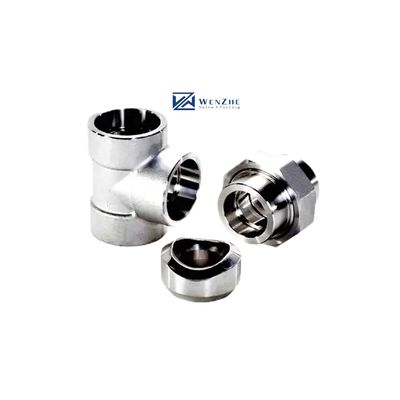 1 &quot; DN25 aço inoxidável forjado encaixe de soldadura Tee SW tubulação 304 316 316L