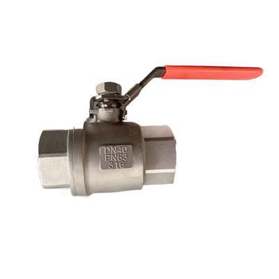 Válvulas de esferas roscadas DN8-DN100 PN63 DIN3202-M3 Aço inoxidável 304 316 2PC para água