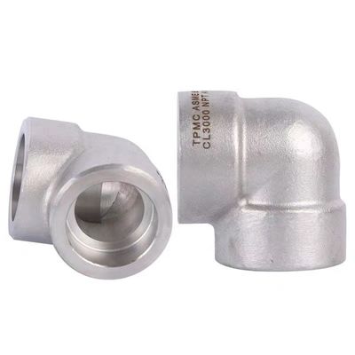 Fittings de tubos forjados WZ ANSI B16.11 45 graus 90 graus SW