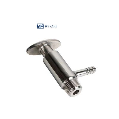 Válvula de amostragem de aço inoxidável higiénico 304 316 para prevenção de contaminação de qualidade alimentar