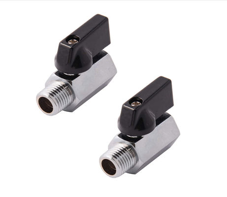 Válvula de desligamento de esferas miniatura NPT, feminina x masculina, de aço inoxidável igual 301/304/316