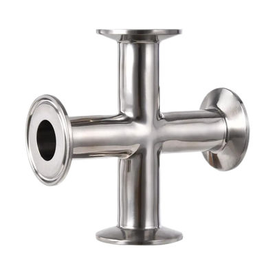 WZ ISO Standard Size 4 Way Elbow Pipe Fitting em aço inoxidável 304/316 para higiene