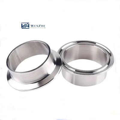 Aço inoxidável 304 316 SMS Tri Clover Ferrule/Nipple Silver Clamp Connection Design