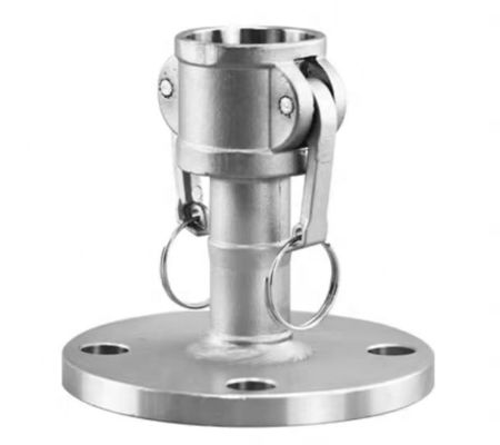 Suporte personalizado ODM SS316 DN50 Camlock acoplamento com PN16 flange igual e design