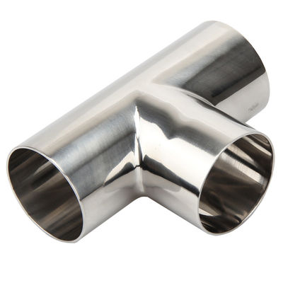 Aço inoxidável 304/316L Poluição de superfícies sanitárias Soldadura igual Tee para indústria da cerveja