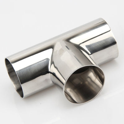 Aço inoxidável 304/316L Poluição de superfícies sanitárias Soldadura igual Tee para indústria da cerveja