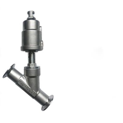 Valva de assento de ângulo do atuador pneumático com cilindro 304 de aço inoxidável