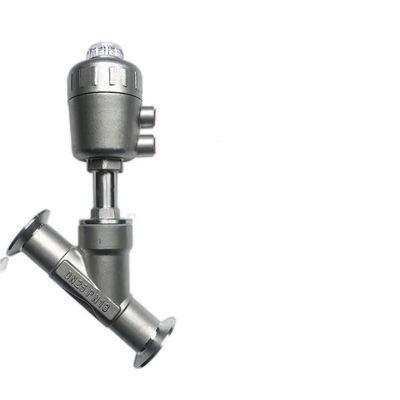 Valva de assento de ângulo do atuador pneumático com cilindro 304 de aço inoxidável