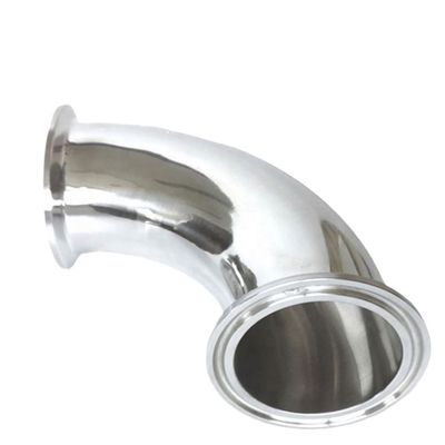 RTS Tubo de Cotovelo Sanitário Adaptado 90 Graus Cotovelo Conexão de Grampos de Aço Inoxidável 90 Graus