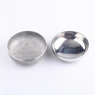 Plata ASTM 12 polegadas de óleo sem costura Cap final de titânio Air Valve Cap Final de tanque cabeça de prato