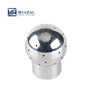 Sanitário 304 316L aço inoxidável 360 graus CIP pulverizar bola de limpeza para alimentos e bebidas