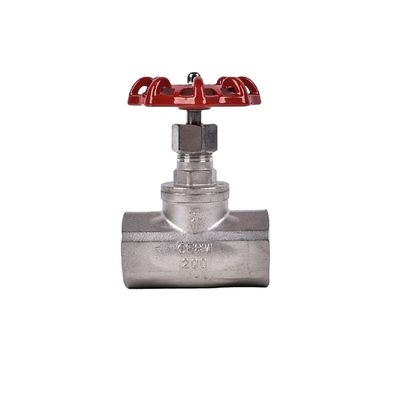 Controle de NPT de aço inoxidável DN15-80 Prata Tipo B Actuador de fundição manual Globo/válvula de parada