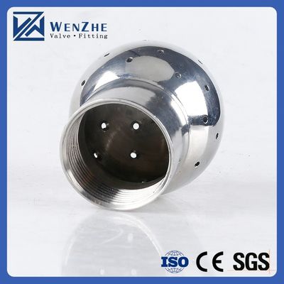Sanitário 304 316L aço inoxidável 360 graus CIP pulverizar bola de limpeza para alimentos e bebidas