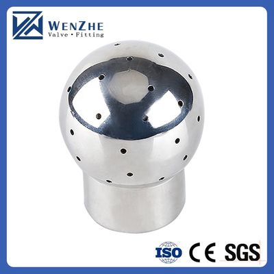 Sanitário 304 316L aço inoxidável 360 graus CIP pulverizar bola de limpeza para alimentos e bebidas
