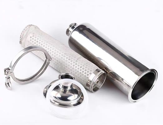 Filtro de cartucho microporous de qualidade alimentar igual WZ SS304 SS316L com extremidades de pinça DIN 3A SMS