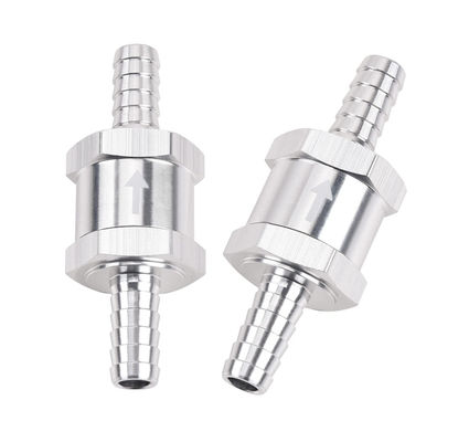 Válvula de verificação de combustível igual de sentido único Inline Non Return Diesel Gasoline Silver com fio feminino