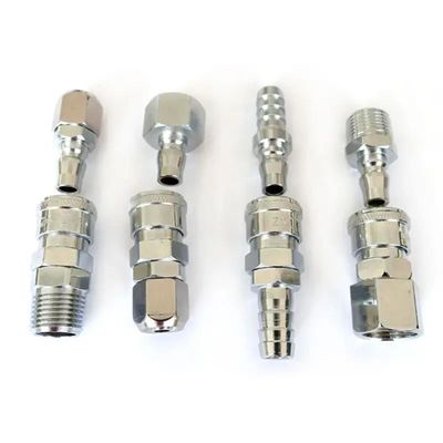 Válvula de verificação de combustível igual de sentido único Inline Non Return Diesel Gasoline Silver com fio feminino