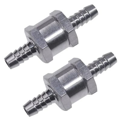 Válvula de verificação de combustível igual de sentido único Inline Non Return Diesel Gasoline Silver com fio feminino