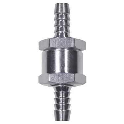 Válvula de verificação de combustível igual de sentido único Inline Non Return Diesel Gasoline Silver com fio feminino
