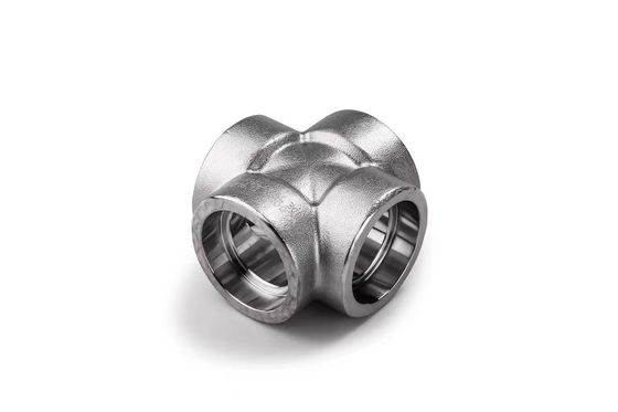 Forjado 304 aço inoxidável 4 Way Cross Pipe Fitting Connector WZ 3/8" BSP Female Thread