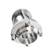 Suporte personalizado OEM Fluxo sanitário vidro de visão reta SUS316 3 polegadas Tipo Tri Clamp