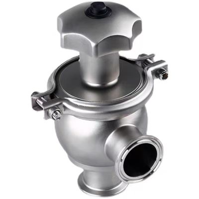 WZ Sanitário SS 304 316 Válvula de travagem manual de travagem do ângulo da válvula Tipo de travagem da válvula de globos para tubos