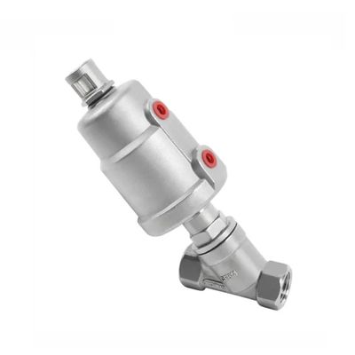 Controle DN15 1/2 polegadas de aço inoxidável válvula de assento pneumática de controle de vapor de água ângulo