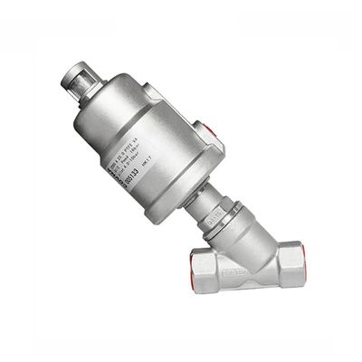 Controle DN15 1/2 polegadas de aço inoxidável válvula de assento pneumática de controle de vapor de água ângulo