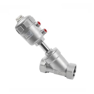 Controle DN15 1/2 polegadas de aço inoxidável válvula de assento pneumática de controle de vapor de água ângulo