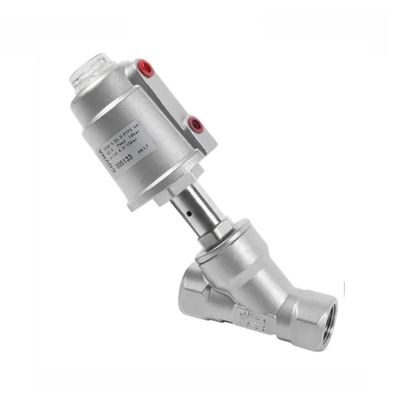 Controle DN15 1/2 polegadas de aço inoxidável válvula de assento pneumática de controle de vapor de água ângulo