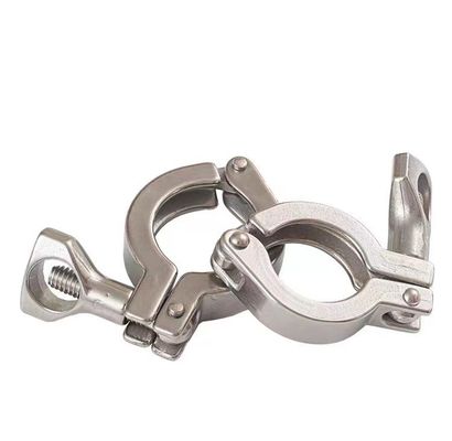 WZ sanitário tri-braço de aço inoxidável 304 316 fundição ferro-braço flange tubo de pinça dupla 1/8 "-4