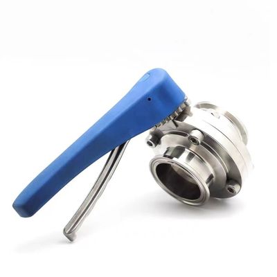 Necessidades personalizadas ODM aço inoxidável 304 31Tri Clamp Clover DIN 3A SMS Butterfly Valves