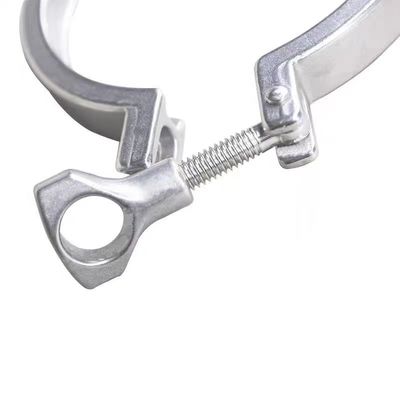 WZ sanitário tri-braço de aço inoxidável 304 316 fundição ferro-braço flange tubo de pinça dupla 1/8 "-4