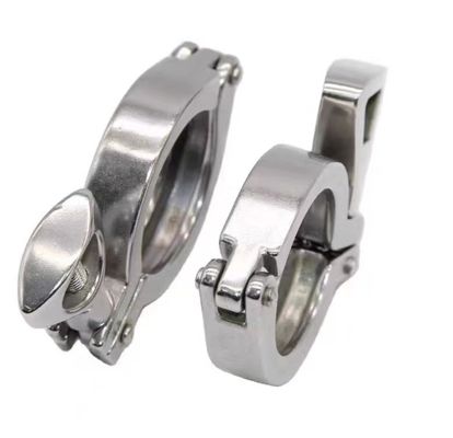 WZ sanitário tri-braço de aço inoxidável 304 316 fundição ferro-braço flange tubo de pinça dupla 1/8 "-4