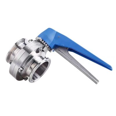 Necessidades personalizadas ODM aço inoxidável 304 31Tri Clamp Clover DIN 3A SMS Butterfly Valves