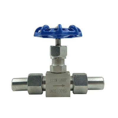 304 316L Válvula de agulha de esferas ligadas feminino para alta pressão sanitária