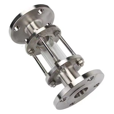WZ aço inoxidável 304 316 vidro de visão de tubulação ligado por flange para sistemas de pressão