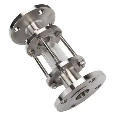 WZ aço inoxidável 304 316 vidro de visão de tubulação ligado por flange para sistemas de pressão