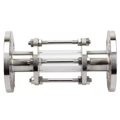WZ aço inoxidável 304 316 vidro de visão de tubulação ligado por flange para sistemas de pressão