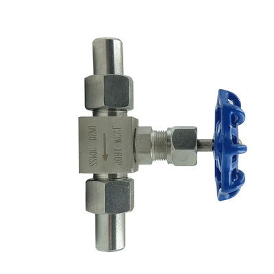 304 316L Válvula de agulha de esferas ligadas feminino para alta pressão sanitária