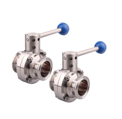 1.5 polegadas Tri Clamp Sanitária Borboleta Valve puxar alça de aço inoxidável 304 padrão