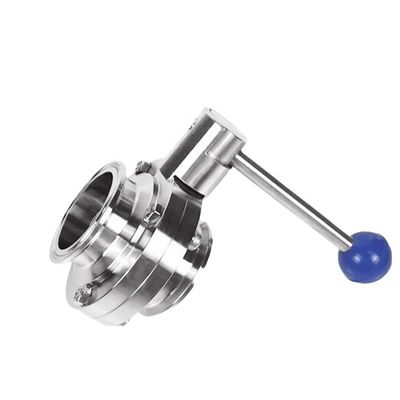 1.5 polegadas Tri Clamp Sanitária Borboleta Valve puxar alça de aço inoxidável 304 padrão