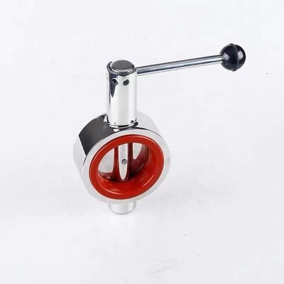 Aço inoxidável 304 316 Silver Duck Beak Butterfly Valve com suporte personalizado OEM