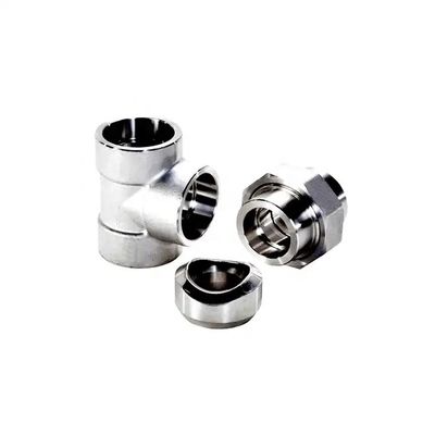 1 &quot; DN25 aço inoxidável forjado encaixe de soldadura Tee SW tubulação 304 316 316L