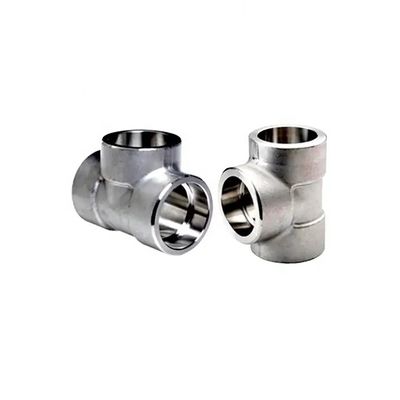 1 &quot; DN25 aço inoxidável forjado encaixe de soldadura Tee SW tubulação 304 316 316L