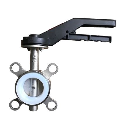 Fittings de tubos de aço inoxidável sanitários BUTTERFLY Estrutura Wafer Tipo Butterfly Valve