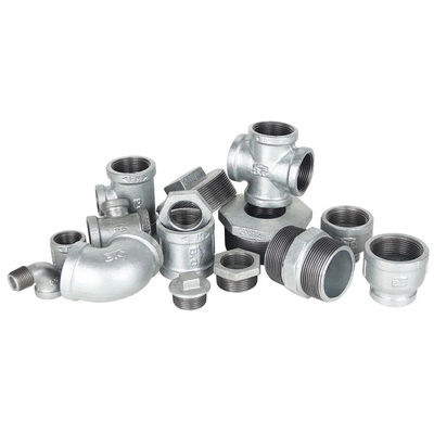 Acessórios para tubos de ferro galvanizado de fios de ferro maleável para tamanhos iguais de 1 a 8' a preços competitivos