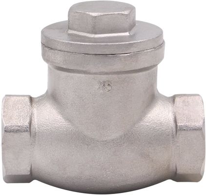 Fios femininos 1/2 polegada válvula de controlo de balanço WOG 200 PSI aço inoxidável SS304 CF8M NPT