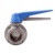 Saúde aço inoxidável manobra de gatilho azul pinça de borboleta válvula com suporte ODM